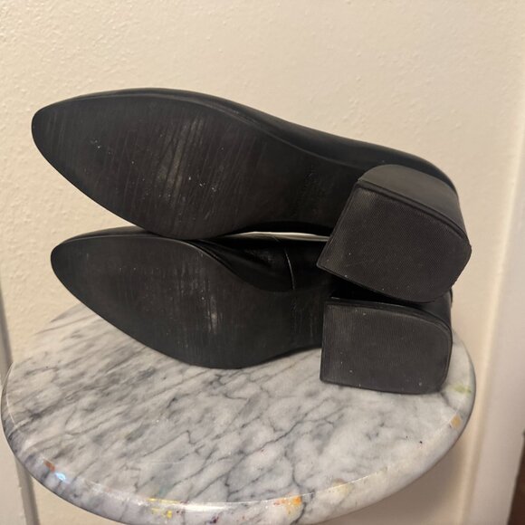 Vagabond Olivia Black Leather Mid Heeled Shoes - Black / US 7 - Picture 5 of 10